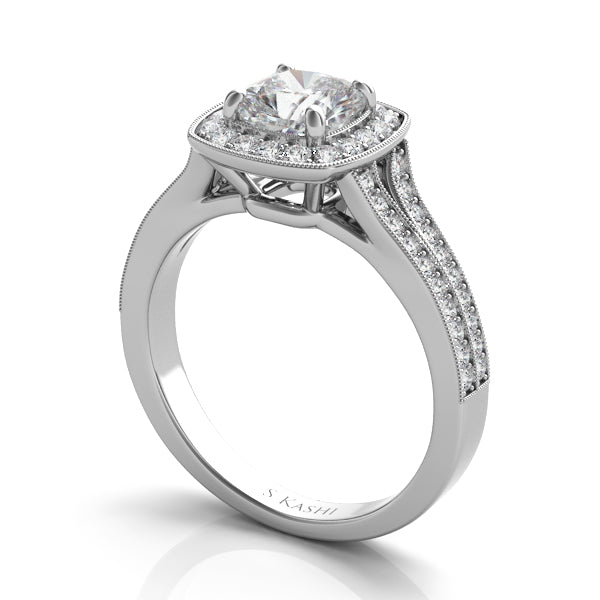 14KWG 1.32TW Diamond Engagement Ring