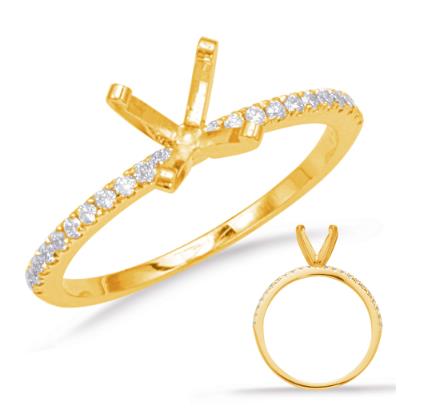 14KWG 0.89TW Diamond Engagement Ring