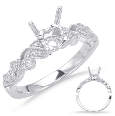 14K Diamond Semi-Mount Engagement Ring