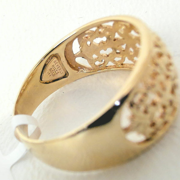 14K Filigree Beverly Hills Gold Ring