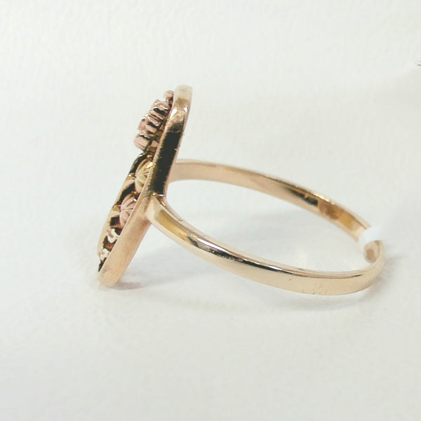 10K Two Tone Rose Ring