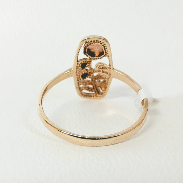 10K Two Tone Rose Ring