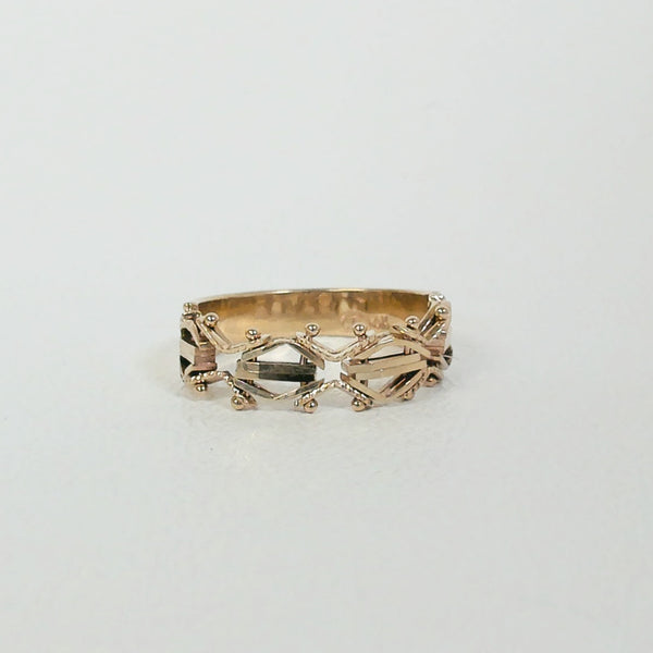 14K Link Style Ring