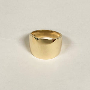 14k Polished Wide Tapered Band