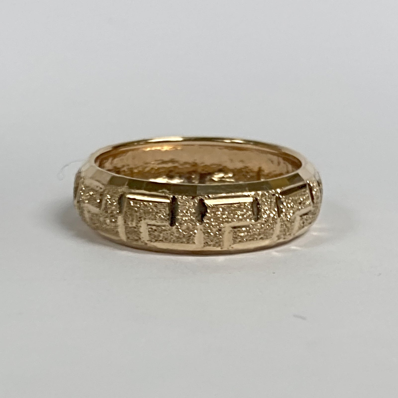 14k Greek Key Band