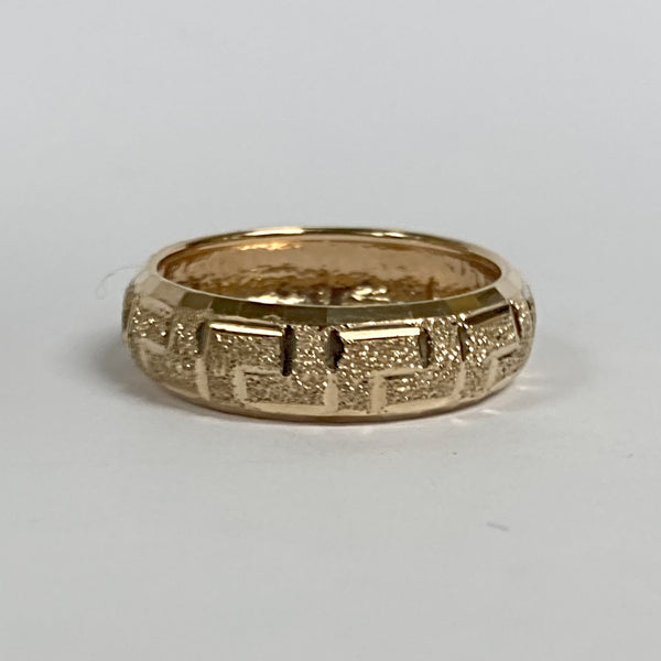 14k Greek Key Band