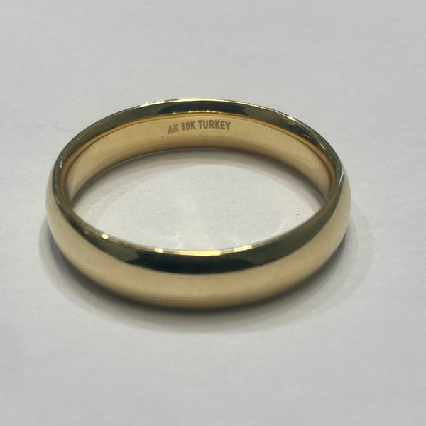 18k 5mm Polished Band