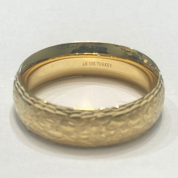 18k 7mm Pattern Band