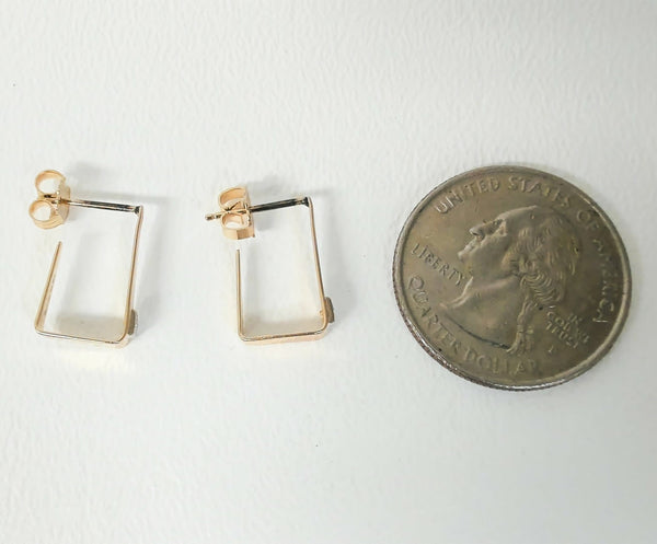 14K Single-Cut Diamond  Post Earrings