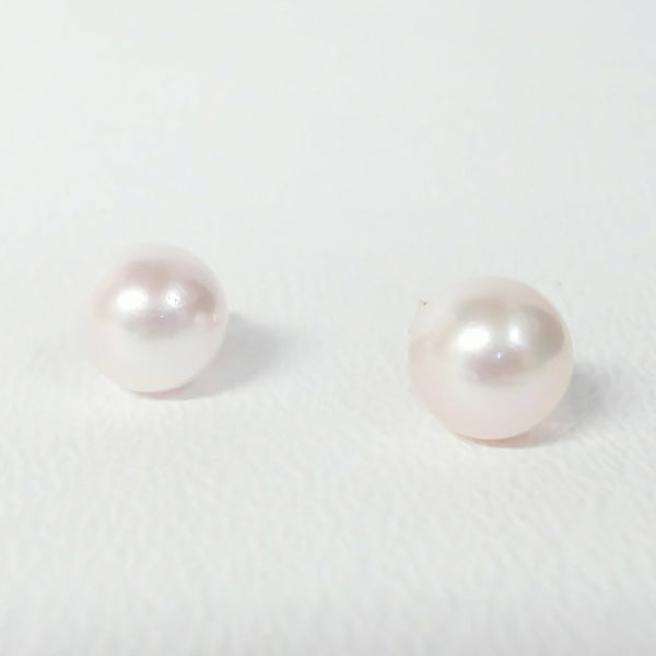 14K 7.5-8MM Japanese Akoya "AA" Cultured Pearl Studs