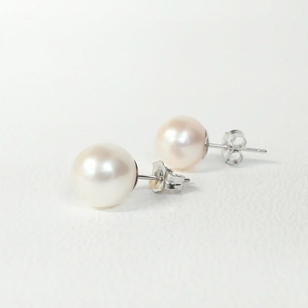 14K 8.5-9MM Freshwater "A"  Pearl Studs