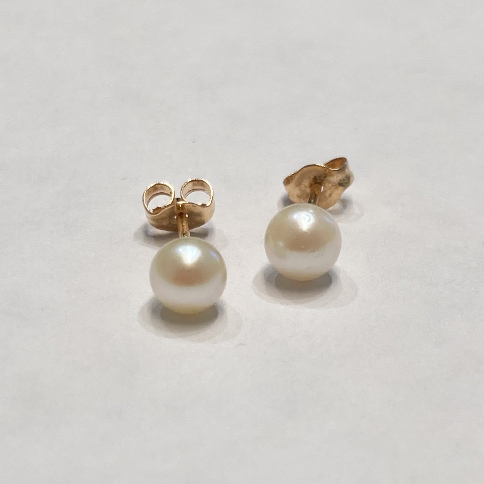 14k Cultured Pearl Stud Earrings