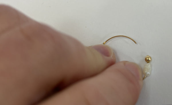 14K Freshwater Pearls, Black Onyx & Gold Bead Hoops