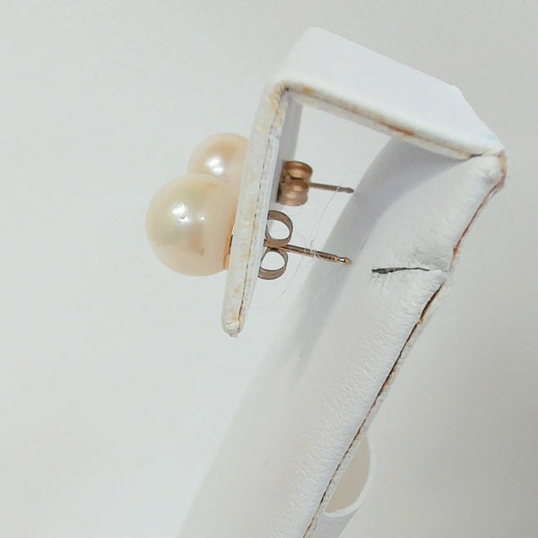14K 8.5MM Pearl Stud Earrings
