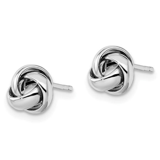 10KWG Love Knot Polished Post Earrings