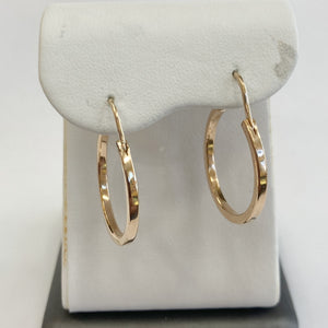 14k Polished Hoop Earrings