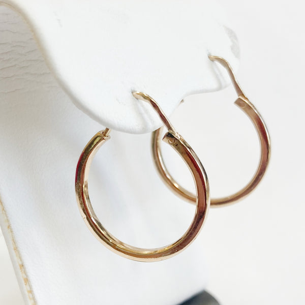 14k Polished Hoop Earrings