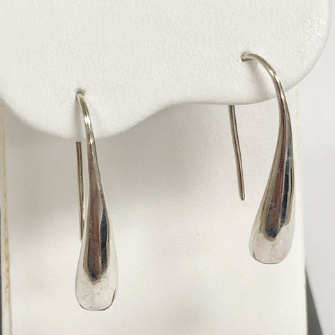 Sterling Silver French Wire Teardrop Earrings
