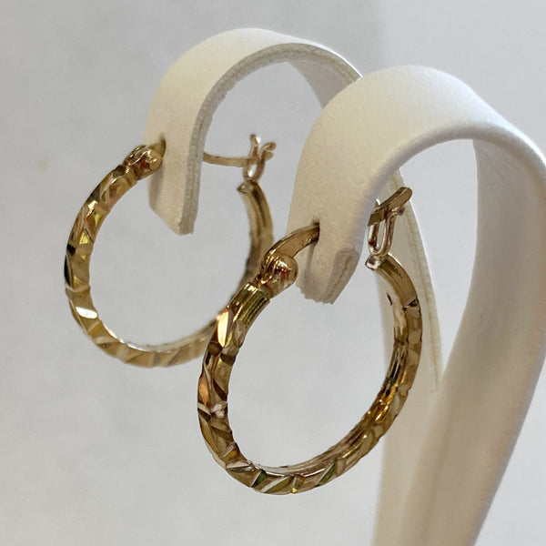 Sterling / Gold-Plated Hoop Earrings