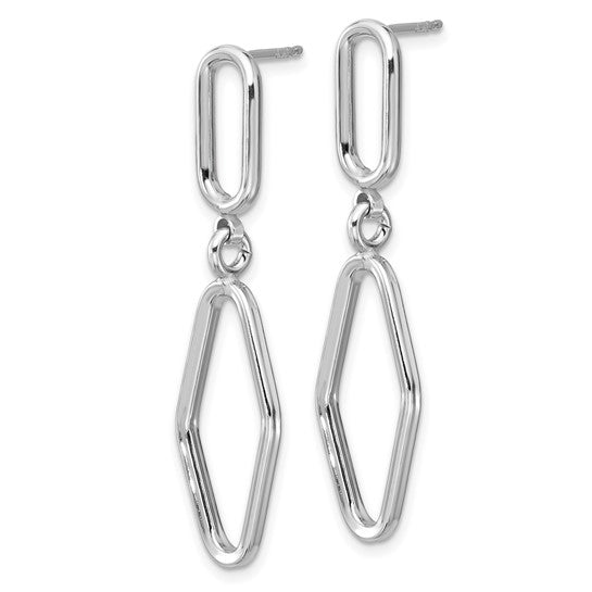 Sterling Silver Geometric Dangle Earrings