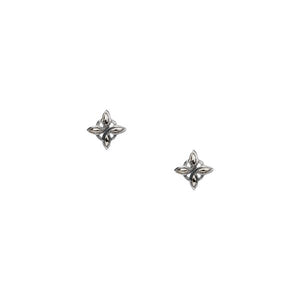 Sterling Silver Celestial Stud Earrings