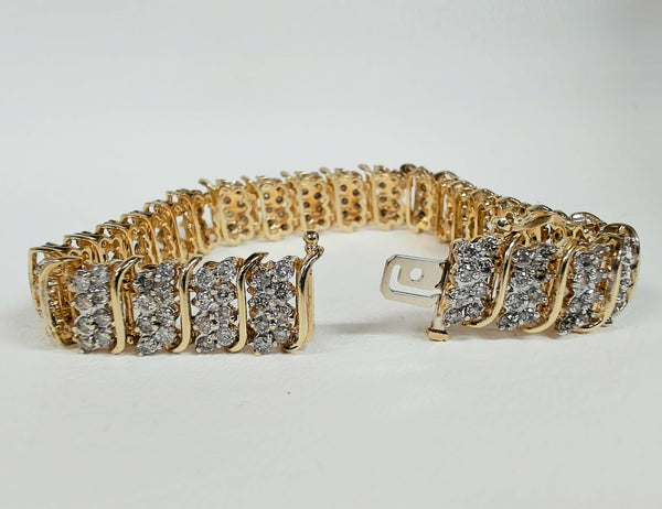 7" 14k 6.50TW Diamond Bracelet
