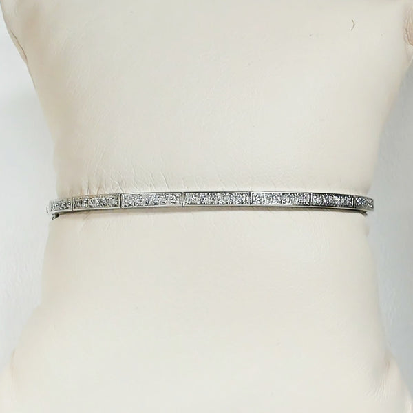 14KWG 1/3TW Diamond Bangle
