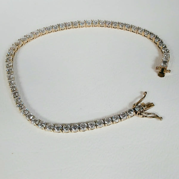 7" 14K CZ Tennis Bracelet