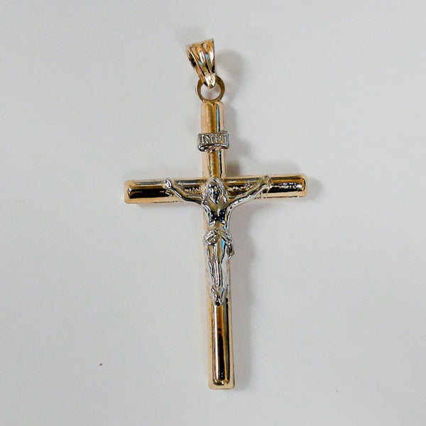 14KYG Hollow Crucifix