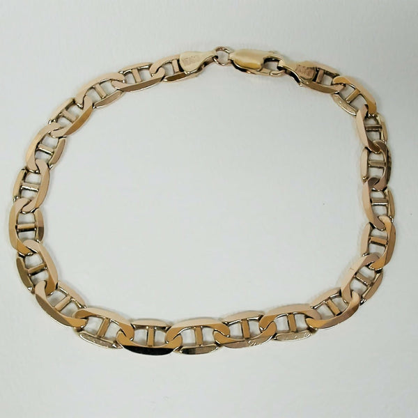 8.75" 10K 14.1 grams 6.5MM Anchor Bracelet