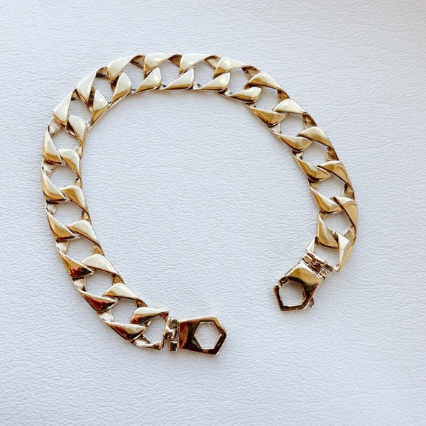 9" 14K 25GR Heavy Link Bracelet