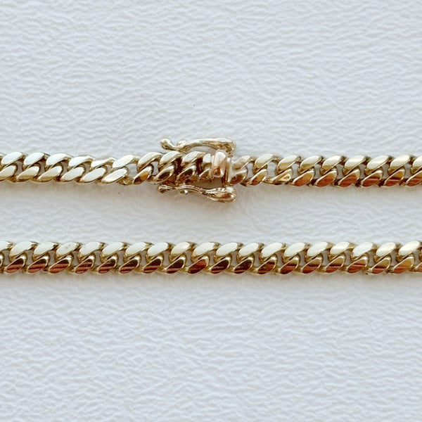 7.5" 10K 10.2GR Wide Hollow Curb Bracelet