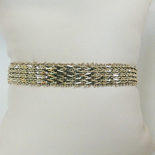 7" 14K 9MM Wide Bracelet