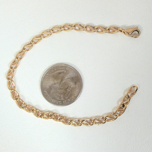 7.25" 14K Fancy Link Bracelet