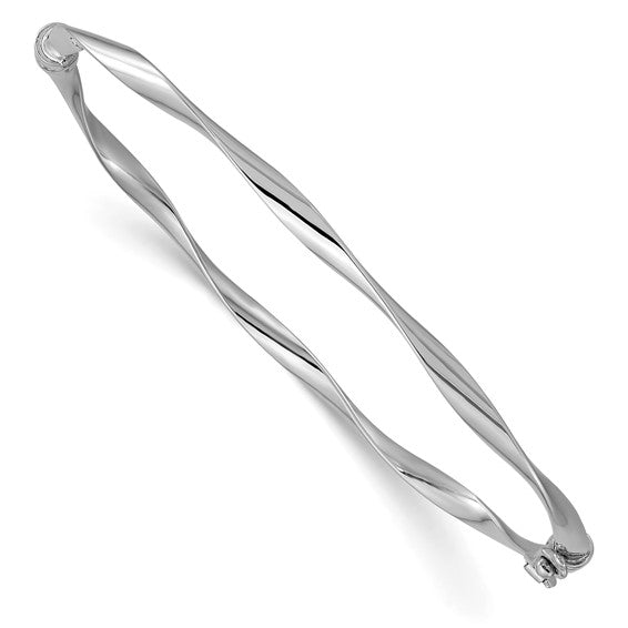 10KWG Polished Twist Bangle Bracelet