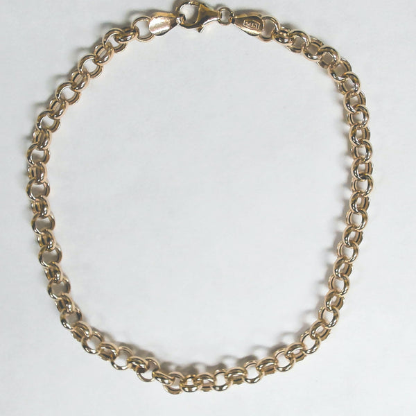 8" 14KYG Rolo Link Bracelet