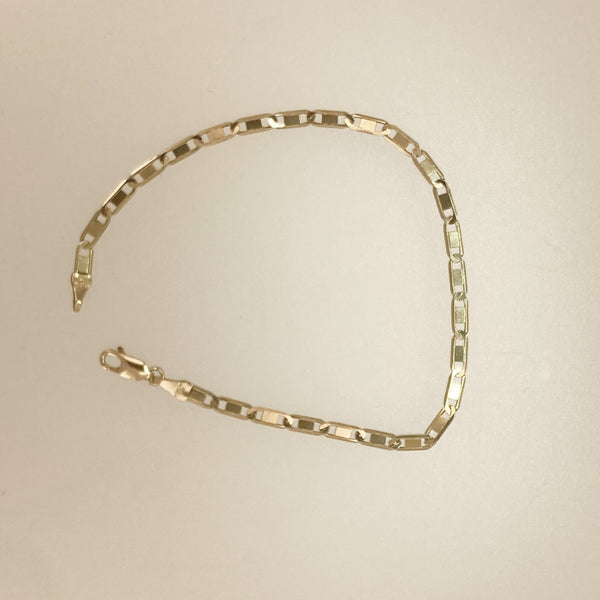 8" 18k Flat Gucci Link Bracelet