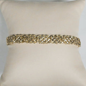 8.5" 14KYG Diamond-Cut Bracelet