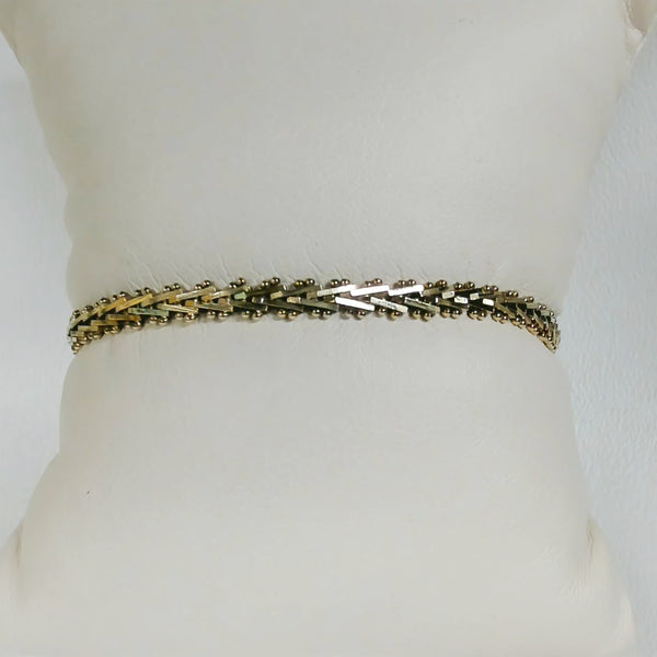 7" 14K Fancy Link Braceley