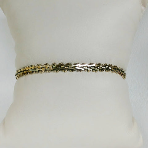 7" 14K Fancy Link Braceley