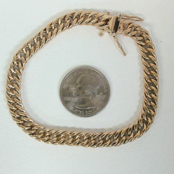 8" 14K 7MM Cudan Link Bracelet