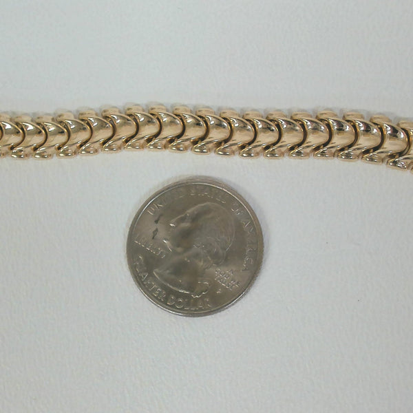 7.25" 14K 8.5MM Fashion Bracelet