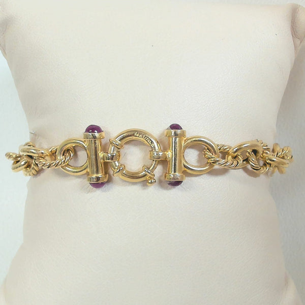 7.25" 14K Round Link Bracelet