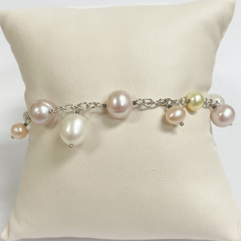 Multi-Color Freshwater Pearl Bracelet