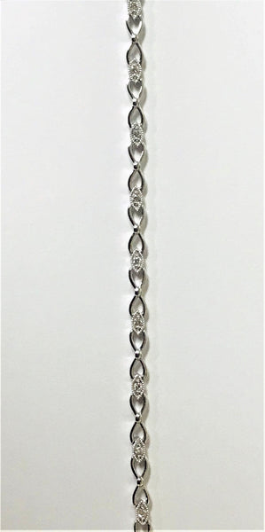 Sterling Silver Diamond Fashion Bracelet