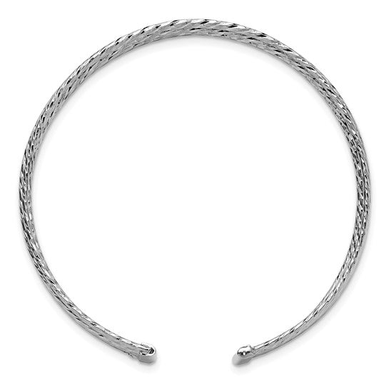 Sterling Silver 6-Wire Cuff Bangle Bracelet