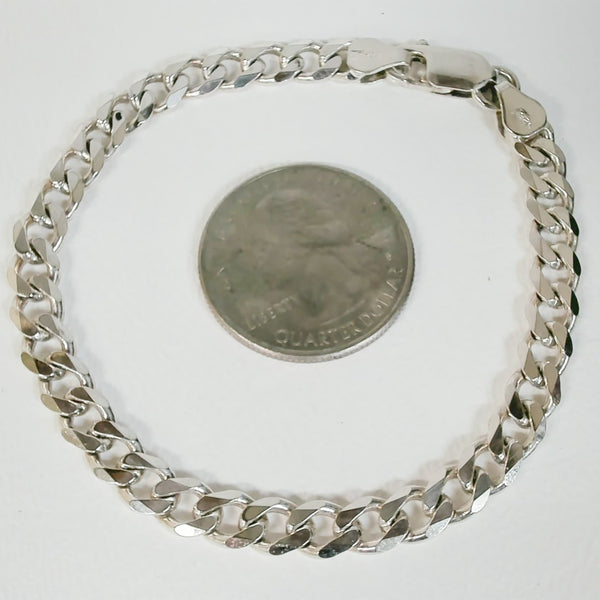 7.5" Sterling Curb Link Bracelet