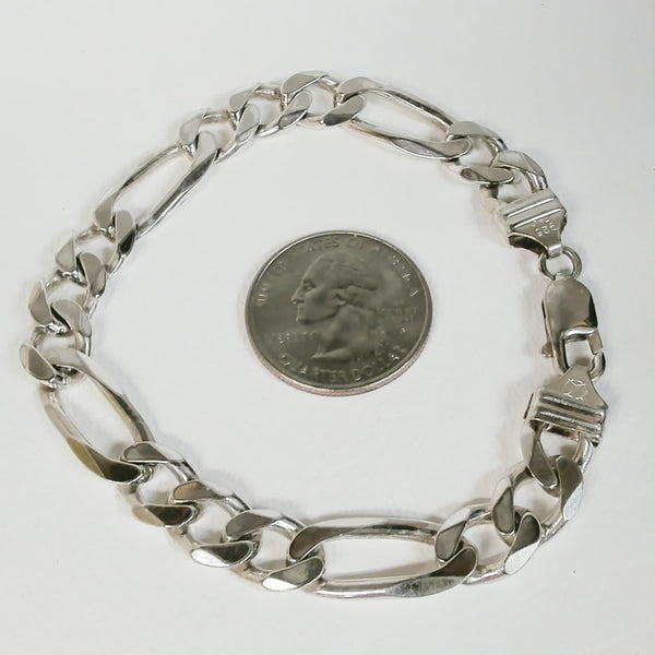 8.25" Sterling Figaro Bracelet