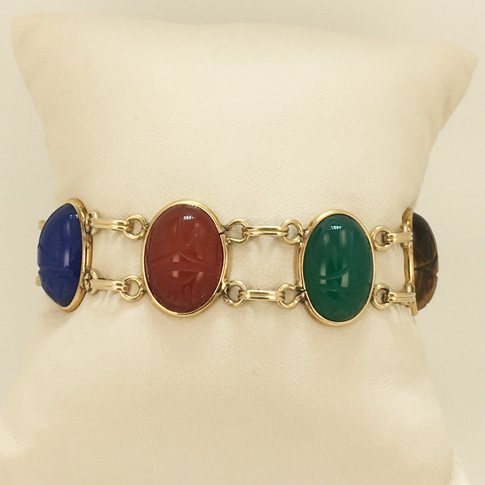 12k Gold-Filled Scarab Bracelet