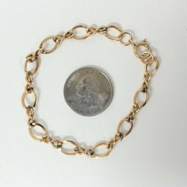 7.5" Gold Filled Charm Bracelet